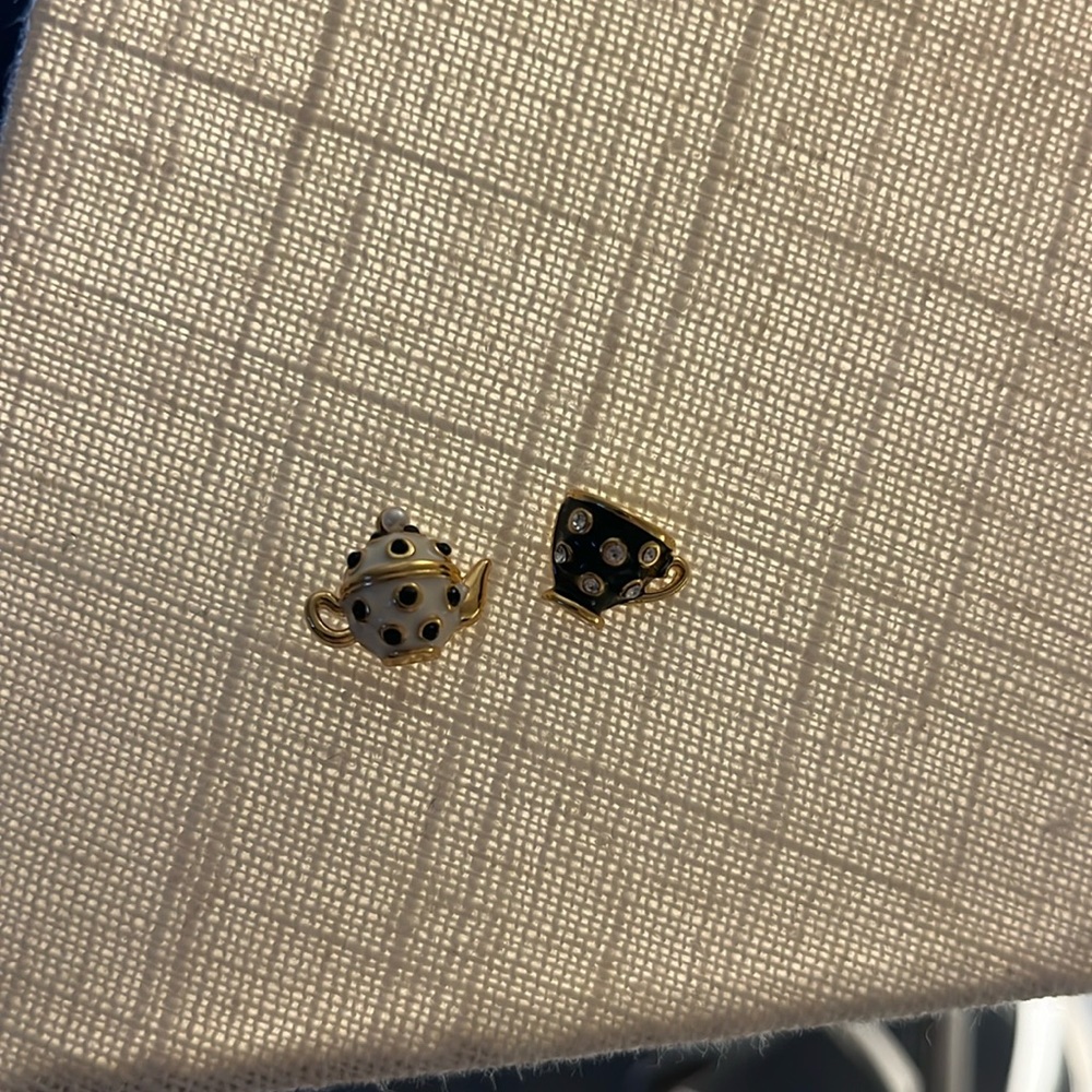 Kate Spade tea cup and tea pot earrings